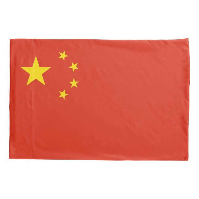 Patriotic Single Pillowcase flag of China (Back)