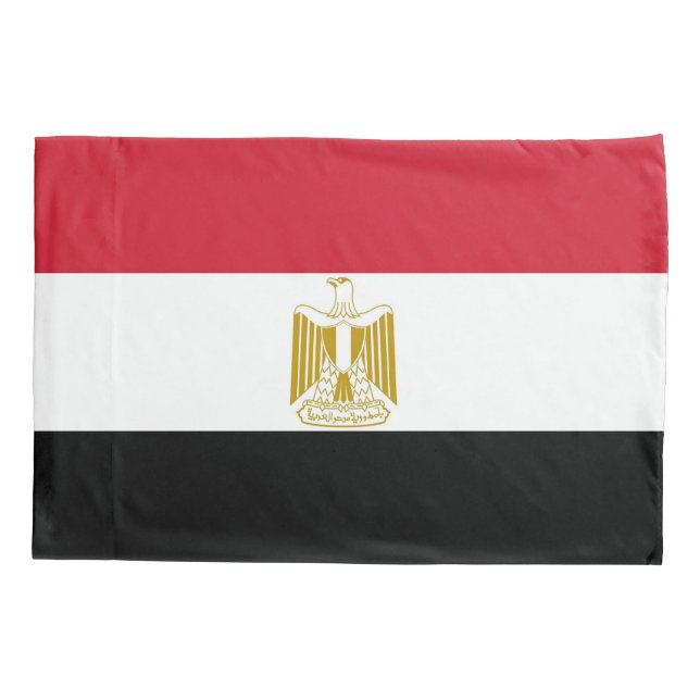 Patriotic Single Pillowcase flag of Egypt (Back)