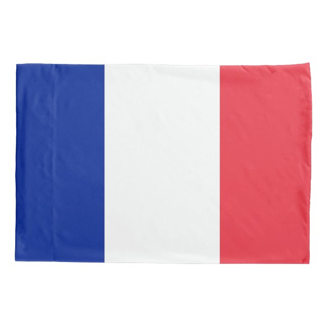 Patriotic Single Pillowcase flag of France (Back)