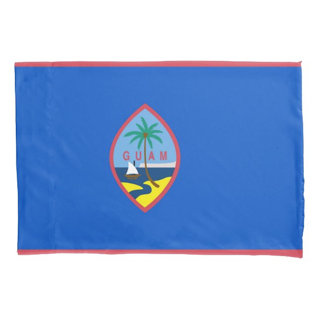 Patriotic Single Pillowcase flag of Guam (Front)