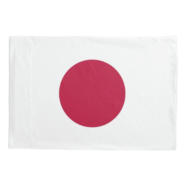 Patriotic Single Pillowcase flag of Japan (Back)