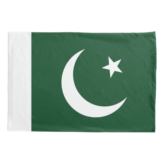 Patriotic Single Pillowcase flag of Pakistan (Back)