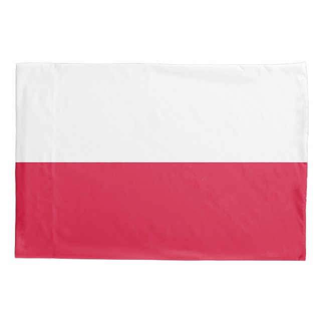 Patriotic Single Pillowcase flag of Poland (Back)