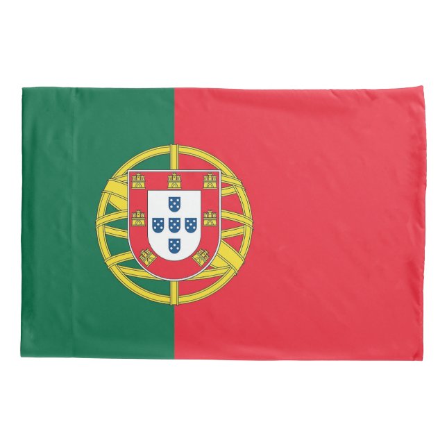 Patriotic Single Pillowcase flag of Portugal (Back)