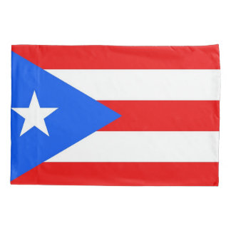 Patriotic Single Pillowcase flag of Puerto Rico