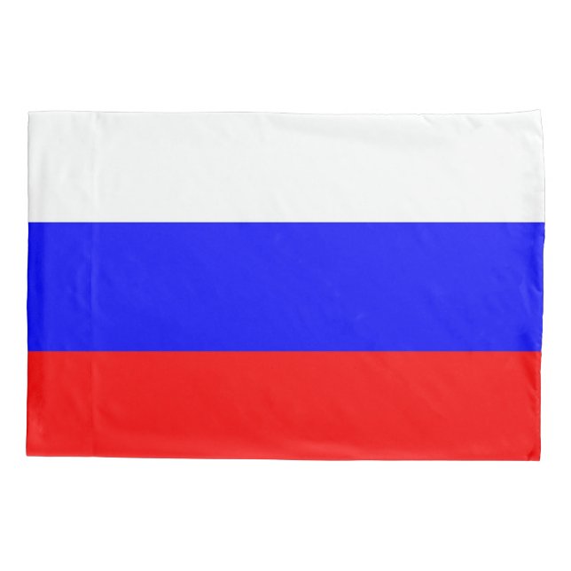 Patriotic Single Pillowcase flag of Russia (Back)