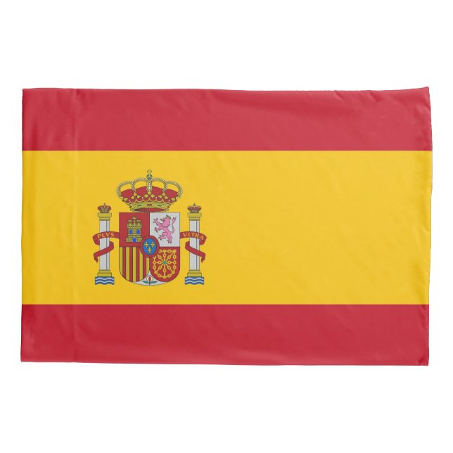 Patriotic Single Pillowcase flag of Spain (Back)