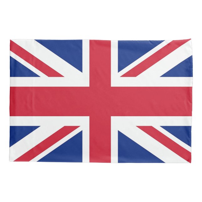 Patriotic Single Pillowcase flag of United Kingdom (Back)