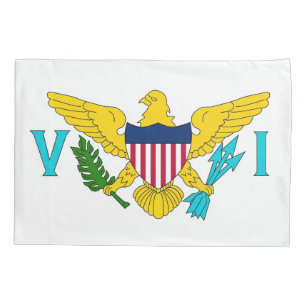 Patriotic Single Pillowcase flag of Virgin Islands