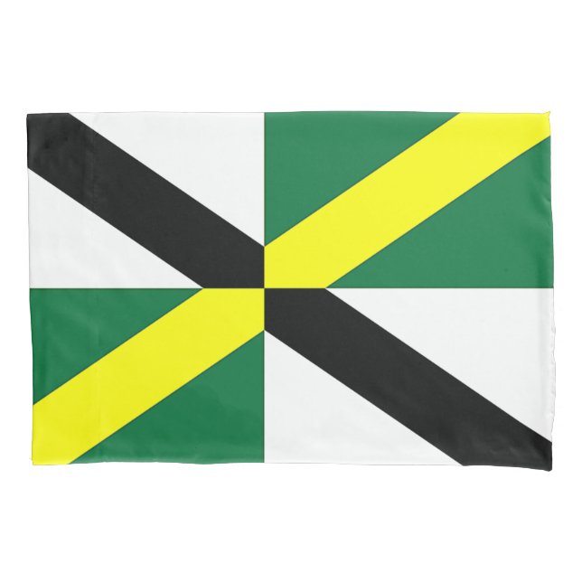 Patriotic Single Pillowcase with flag of Monterey (Front)