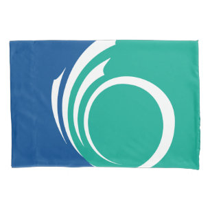 Patriotic Single Pillowcase with flag of Ottawa