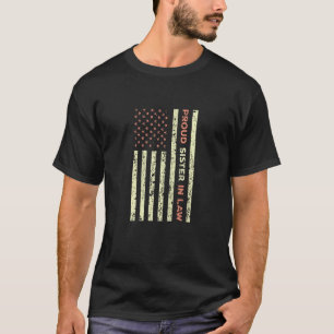 Patriotic Sister In Law Family Matching Vintage US T-Shirt
