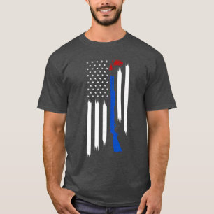 Patriotic Skeetrap Clay Pigeon Shot Shooting USA F T-Shirt