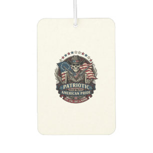 Patriotic Skeleton Cowboy Dark Patriot Skeleton & Car Air Freshener