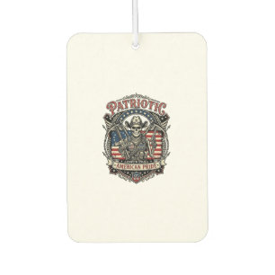 Patriotic Skeleton Cowboy Dark Patriot Skeleton & Car Air Freshener
