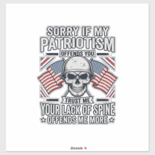 Patriotic Skull Vintage Engraving Quote Vector Des