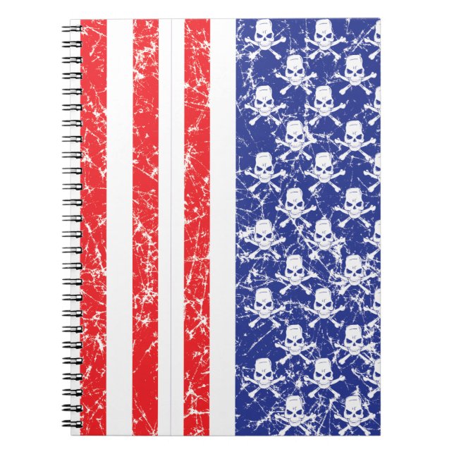 Patriotic Skulls Notebook (Front)