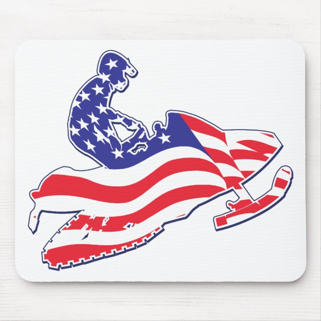 Patriotic-Sledder Mouse Pad (Front)