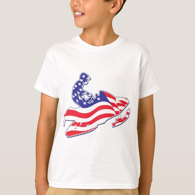 Patriotic-Sledder T-Shirt (Front)