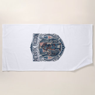 Patriotic Small Business Owner Beach Towel