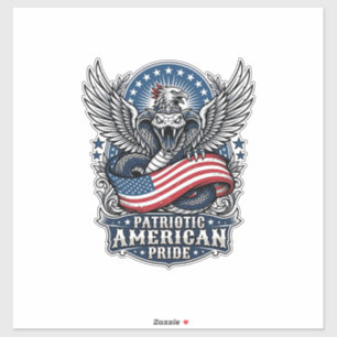 Patriotic Snake Skull Liberty Beast Animal Hybrid 