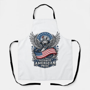 Patriotic Snake Skull Liberty Beast Animal Hybrid Apron