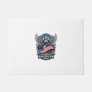 Patriotic Snake Skull Liberty Beast Animal Hybrid Doormat