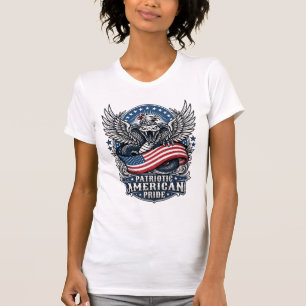 Patriotic Snake Skull Liberty Beast Animal Hybrid T-Shirt