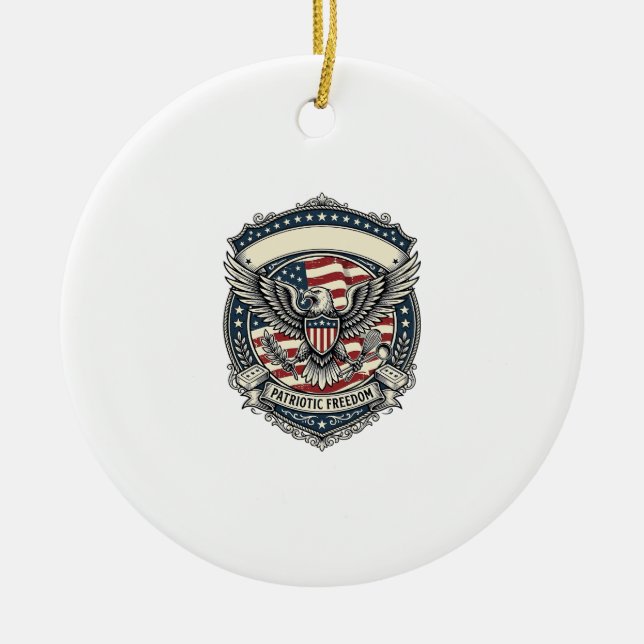 Patriotic Soap Maker  Ceramic Ornament (Front)