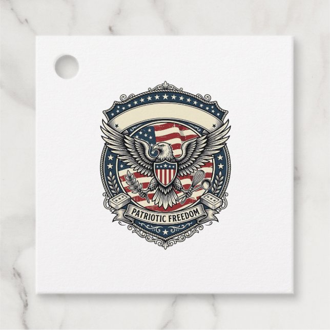Patriotic Soap Maker  Favour Tags (Front)