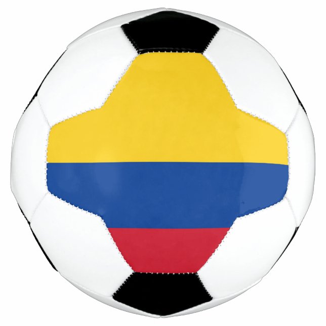 Patriotic Soccer Ball with Colombia Flag (Front)