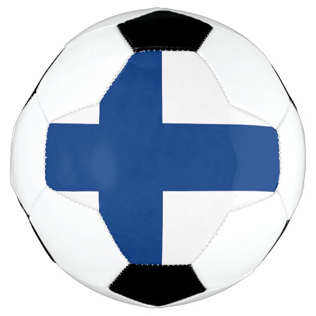 Patriotic Soccer Ball with Finland Flag (Front)