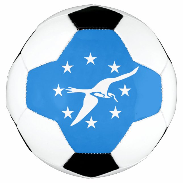 Patriotic Soccer Ball with Flag of Corpus Christi (Front)