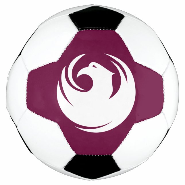 Patriotic Soccer Ball with Flag of Phoenix City (Front)