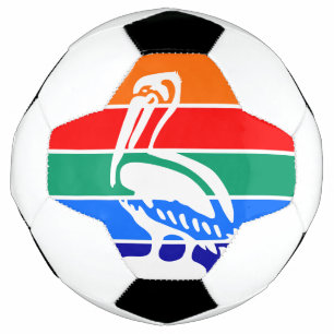 Patriotic Soccer Ball with Flag of St. Petersburg