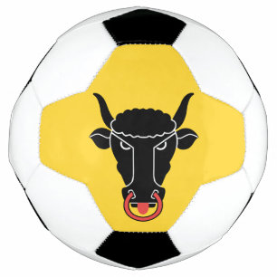 Patriotic Soccer Ball with Flag of Uri