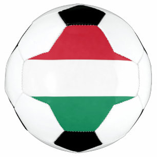 Patriotic Soccer Ball with Hungary Flag