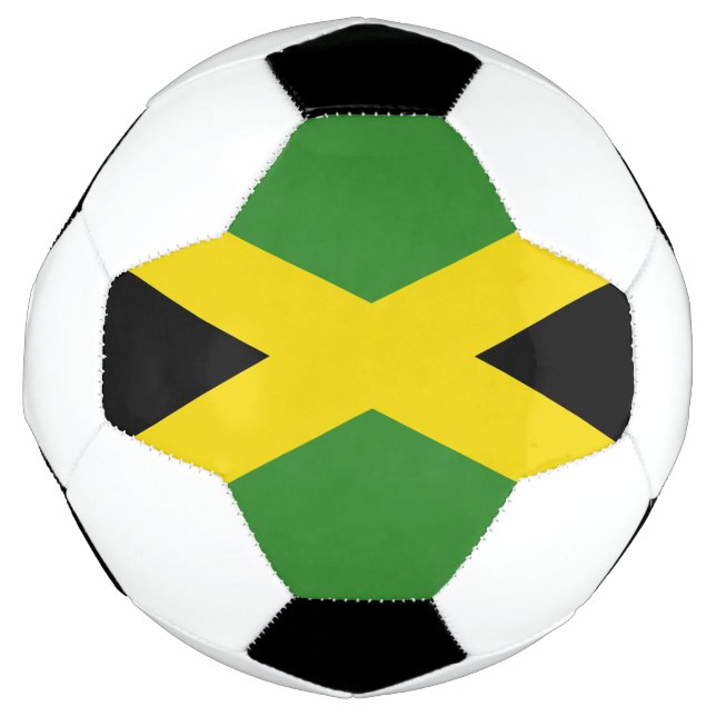 Patriotic Soccer Ball with Jamaica Flag (Front)
