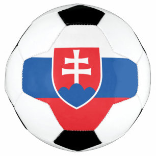 Patriotic Soccer Ball with Slovakia Flag