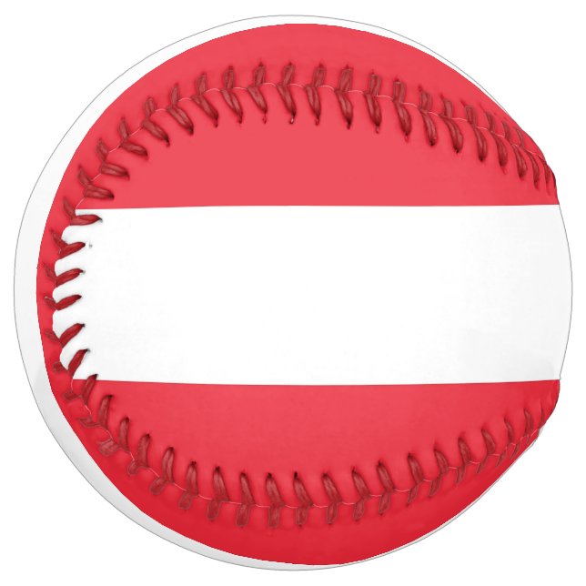 Patriotic Softball with flag of Austria (Front Left)