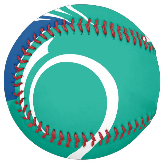 Patriotic Softball with flag of Ottawa, Canada (Front Left)