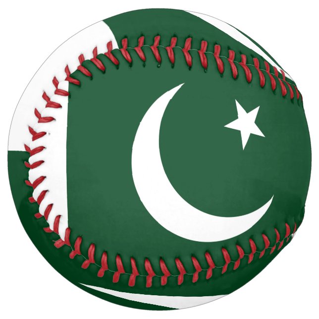 Patriotic Softball with flag of Pakistan (Front Left)