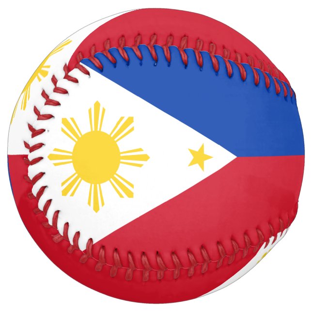 Patriotic Softball with flag of Philippines (Front Left)