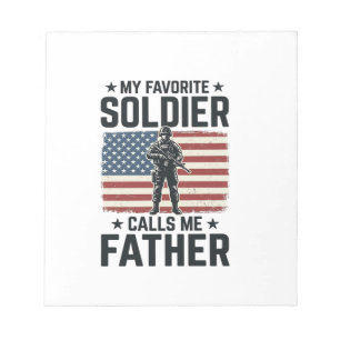 Patriotic Soldier Father Vintage Vector Shirt Desi Notepad