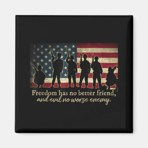 Patriotic Soldier Special Forces And Veterans Amer Magnet