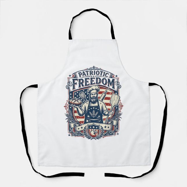 Patriotic Sourdough Baker Apron (Front)