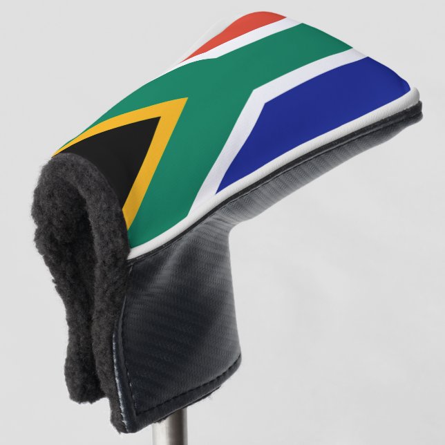 Patriotic South Africa flag Bokke Golf Head Cover (3/4 Front)