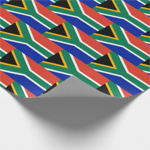 Patriotic SOUTH AFRICA Flag Wrapping Paper