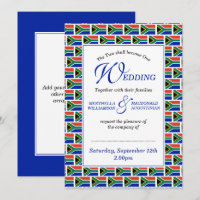 Patriotic SOUTH AFRICAN Wedding
