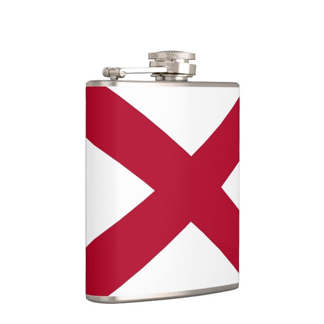 Patriotic, special flask with Flag of Alabama (Right)